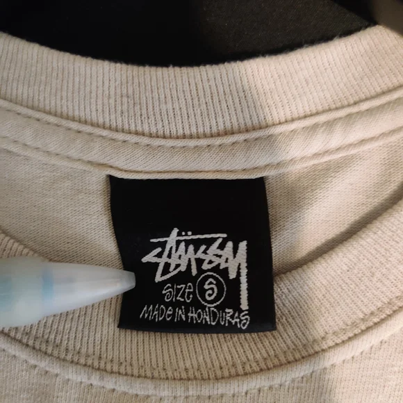 Stussy 8-Ball Beige Graphic Tee - Picture 3 of 4
